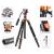 K&F Concept KF4967 O255C4 + FH-03 - zestaw, statyw video Carbon O255C4 z trybem monopodu + głowica video FH-03